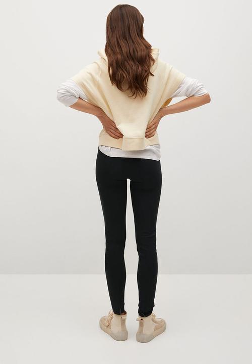 MANGO - Leggings puntacre-a - black
