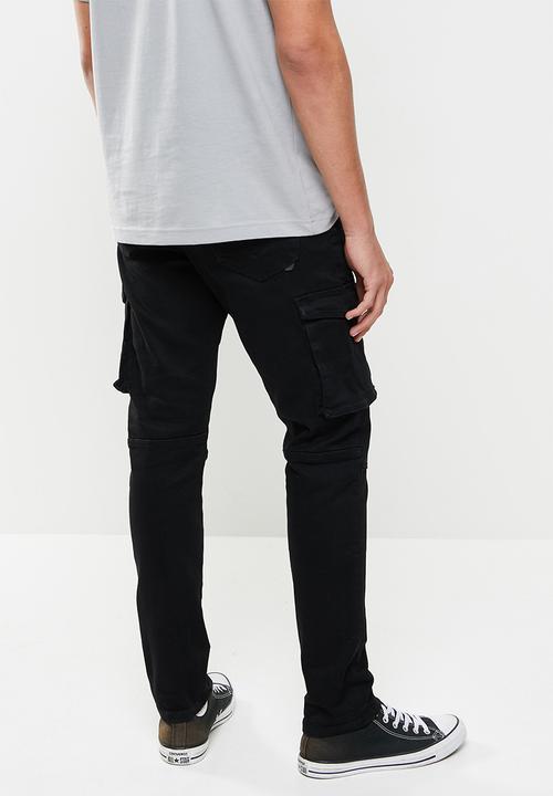 S.P.C.C - Matador sabre fit tapered leg jeans - black