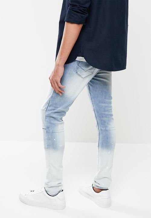 S.P.C.C - Blizzard trench fit super skinny jeans - light blue