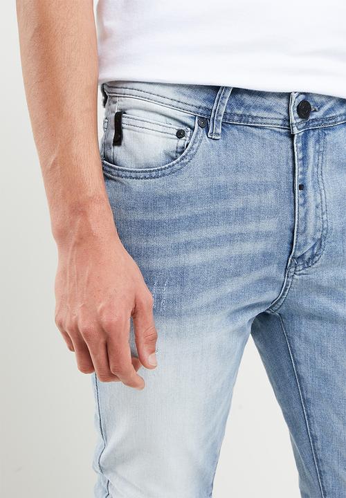 S.P.C.C - Blizzard trench fit super skinny jeans - light blue