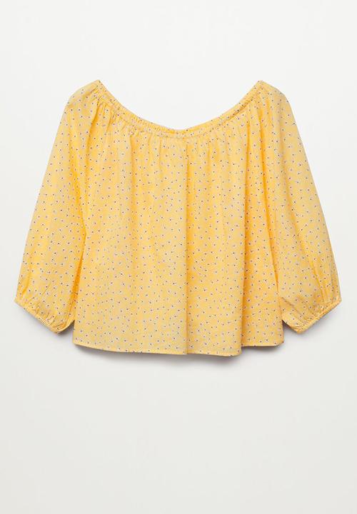 MANGO - Blouse pia - yellow