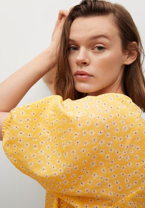 MANGO - Blouse pia - yellow