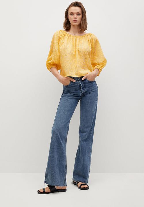MANGO - Blouse pia - yellow