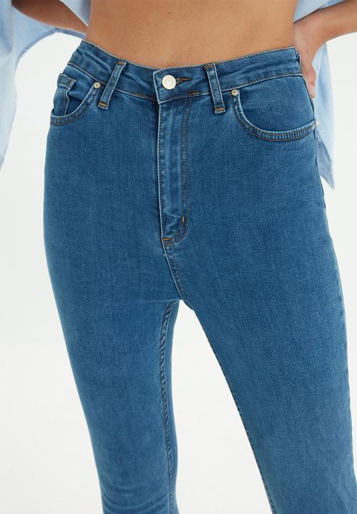 Trendyol - High waist skinny jeans - blue