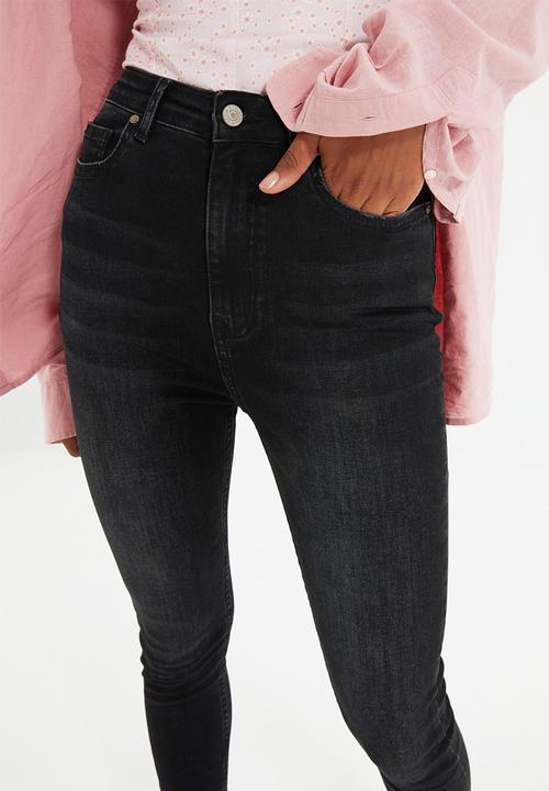 Trendyol - High waist skinny jeans - black