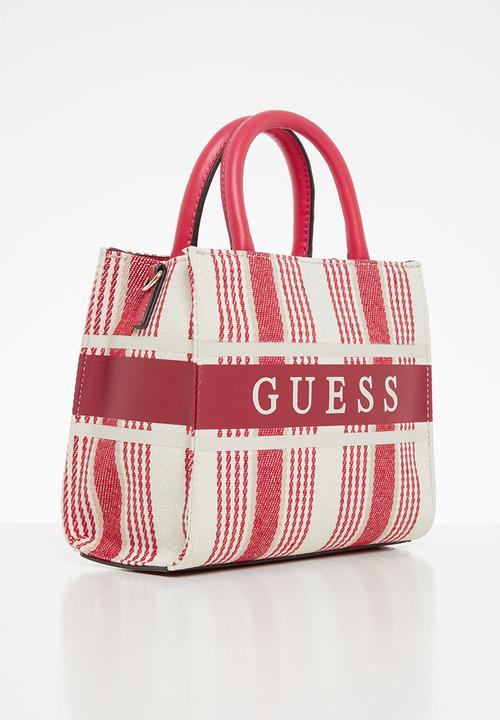 GUESS - Monique mini tote - red & beige 