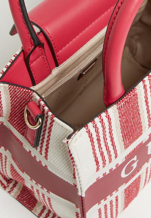 GUESS - Monique mini tote - red & beige 