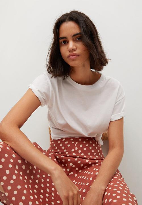 MANGO - Skirt sea - brown