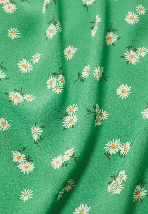 MANGO - Skirt sea - green