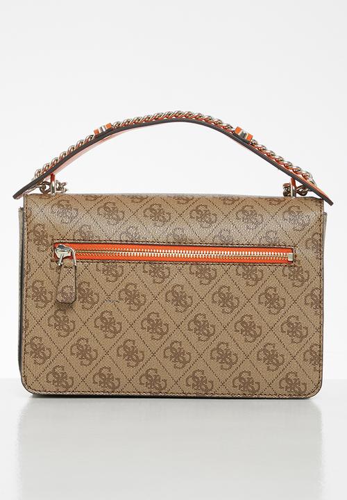 GUESS - Alisa convertible xbody flap - brown 