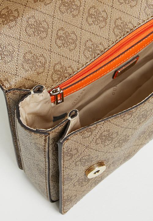 GUESS - Alisa convertible xbody flap - brown 