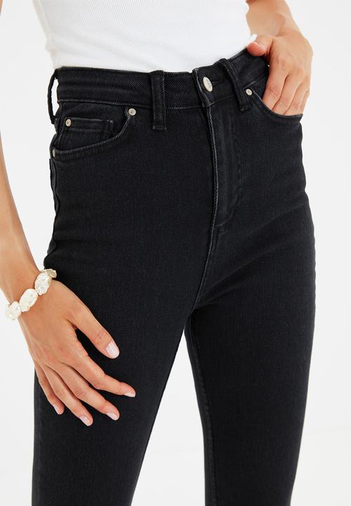 Trendyol - High waist skinny jeans - black