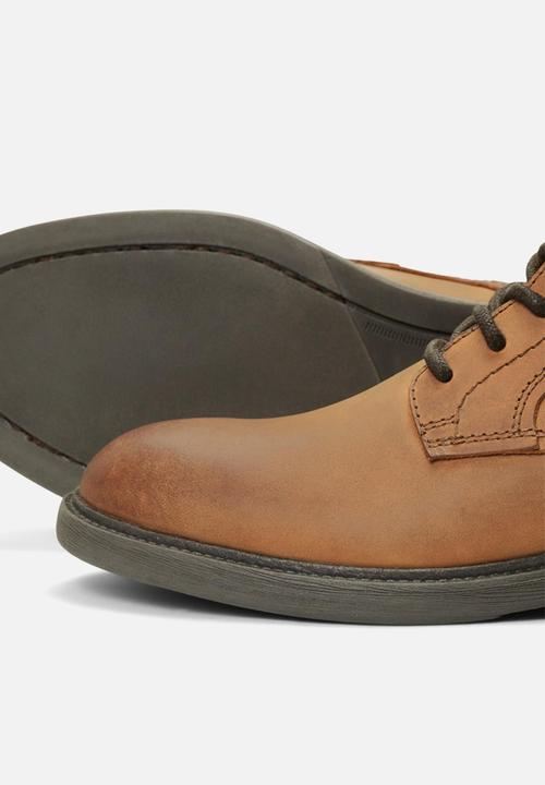Jack & Jones - Jfwwalton leather boot - cognac