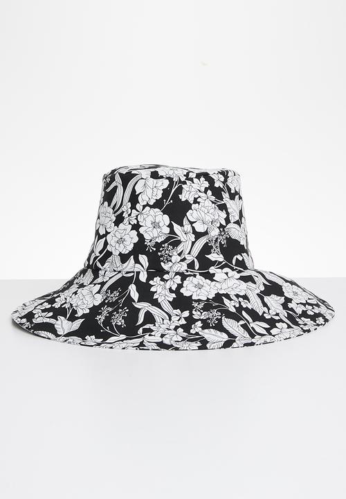 Superbalist - Lina bucket hat - black & white 