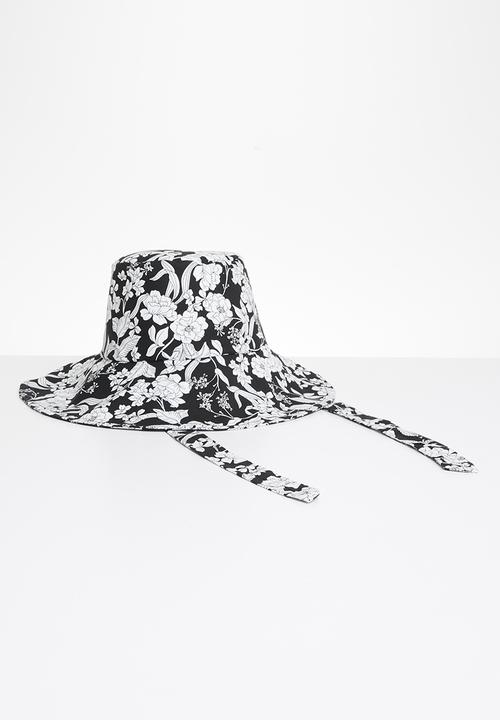 Superbalist - Lina bucket hat - black & white 
