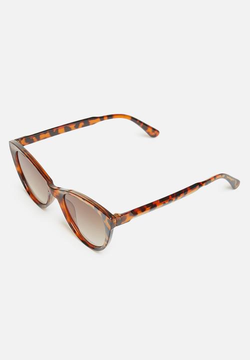 Superbalist - Oversized flatbrow sunglasses - brown