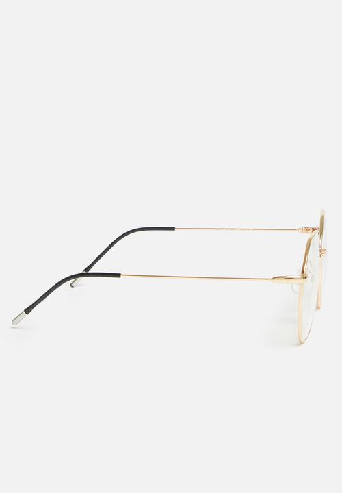 Superbalist - Sandy blue light glasses - gold