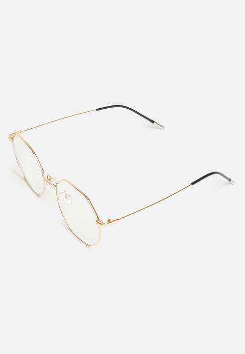 Superbalist - Sandy blue light glasses - gold