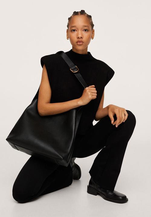 MANGO - Leggings puntaf-a - black