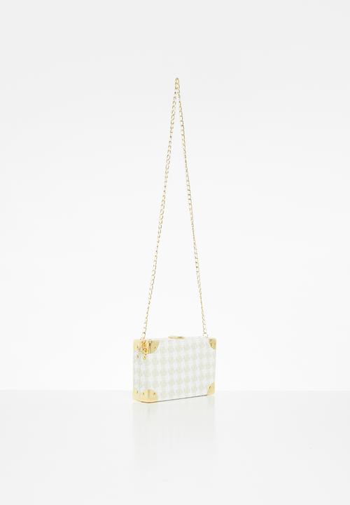 Superbalist - Box clutch bag - beige & white