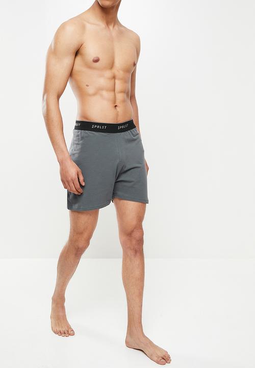 Superbalist - 2 Pack Kris knit boxer - navy & dark grey 