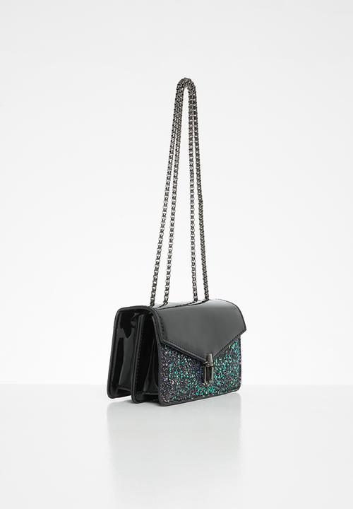 Superbalist - Rita clutch bag - black & purple 