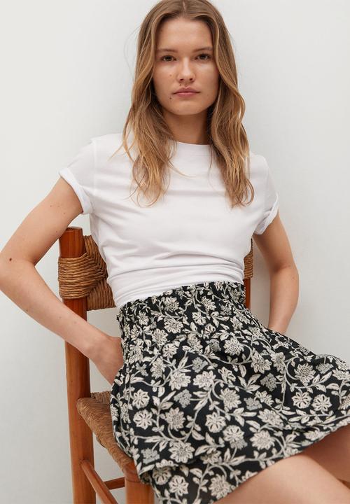 MANGO - Skirt corfu - black