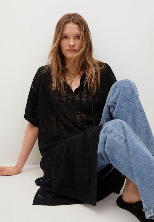 MANGO - Kaftan plaza - black