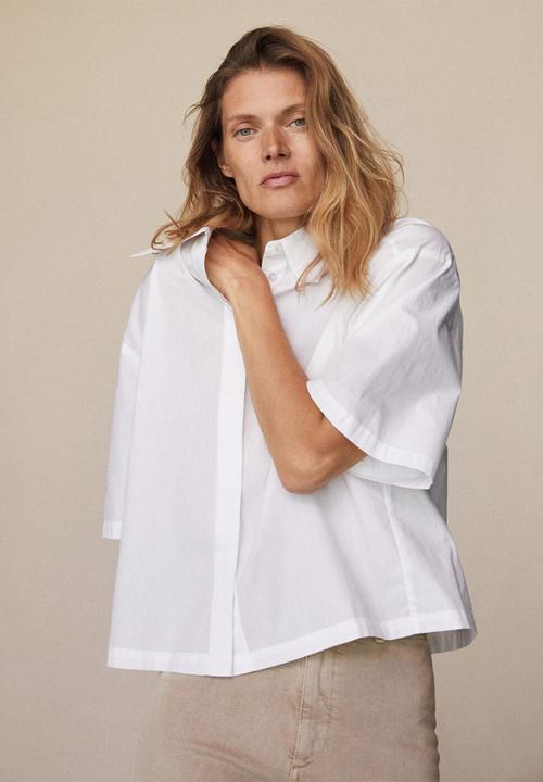 MANGO - Shirt milla-h - white