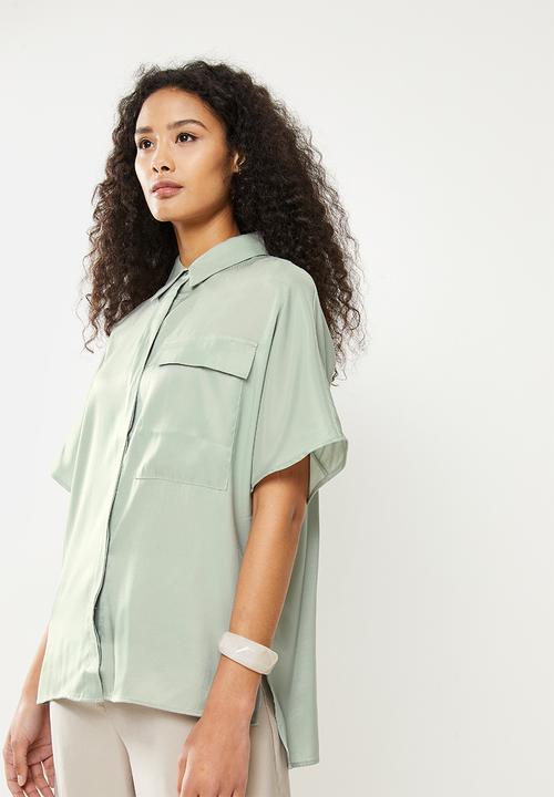 MANGO - Shirt marita - aqua