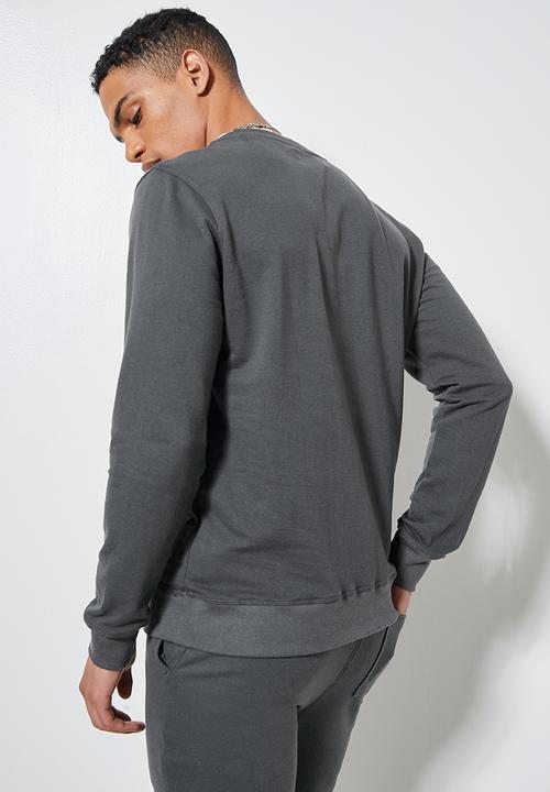 Superbalist - Brewer branded pullover crew sweat - dark grey