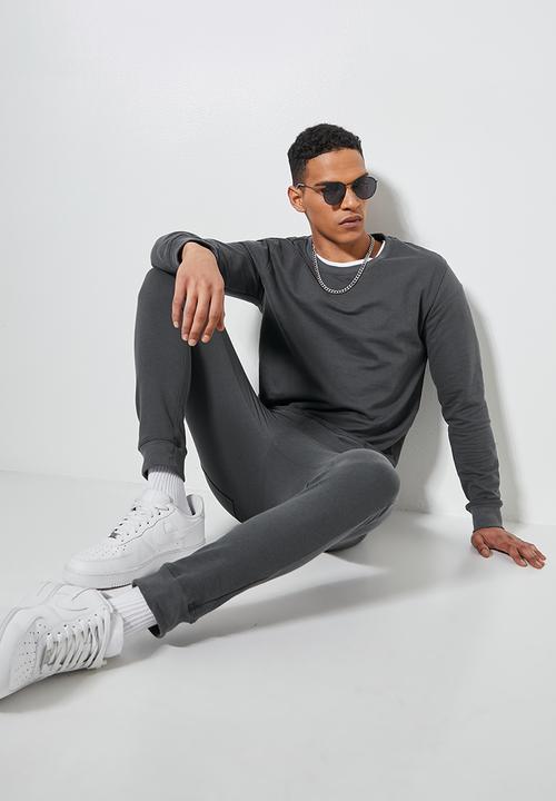 Superbalist - Brewer branded pullover crew sweat - dark grey
