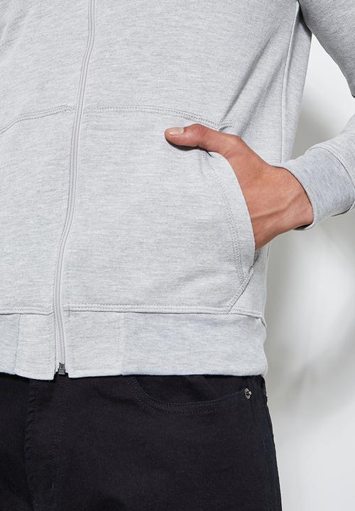 Superbalist - Noel zip though hoodie - grey 