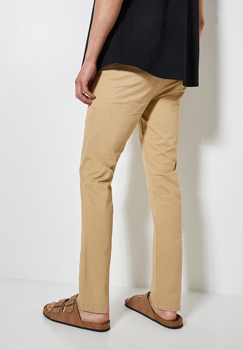 Superbalist - Caleb slim chino - stone