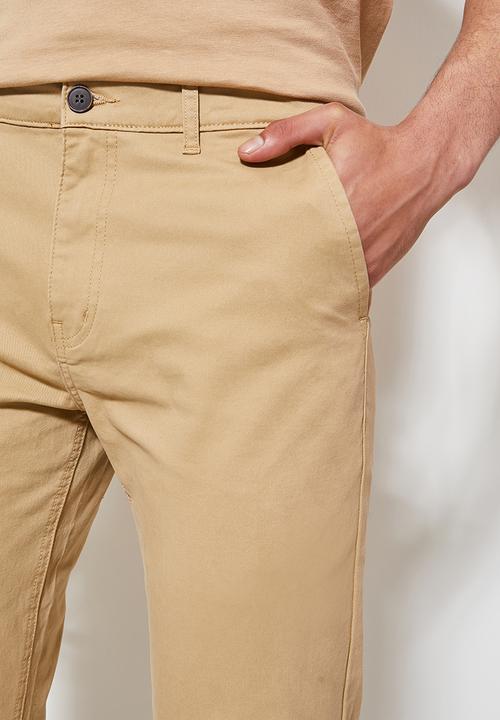 Superbalist - Caleb slim chino - stone