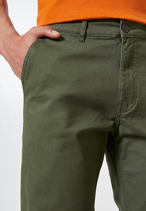 Superbalist - Ohio regular fit chino - green