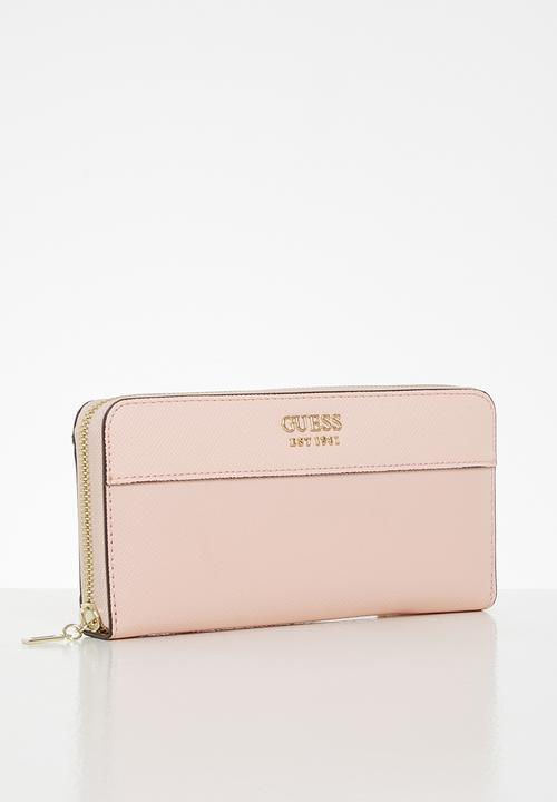 GUESS - Katey slg large zip around - rose