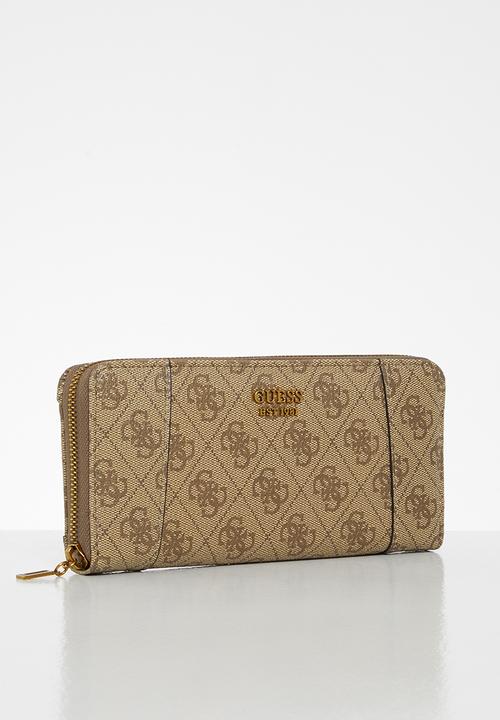 GUESS - Naya slg large zip around - latte