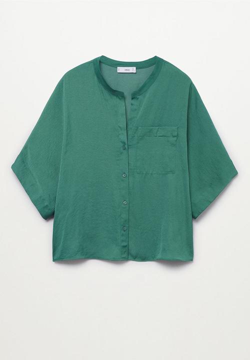 MANGO - Shirt jun - green