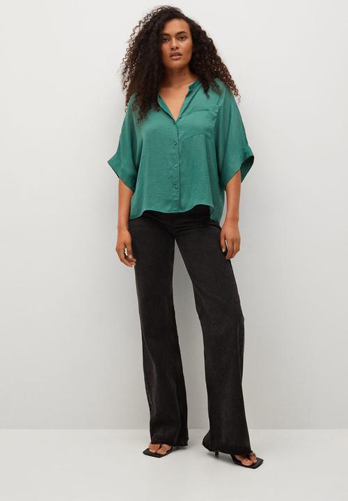 MANGO - Shirt jun - green