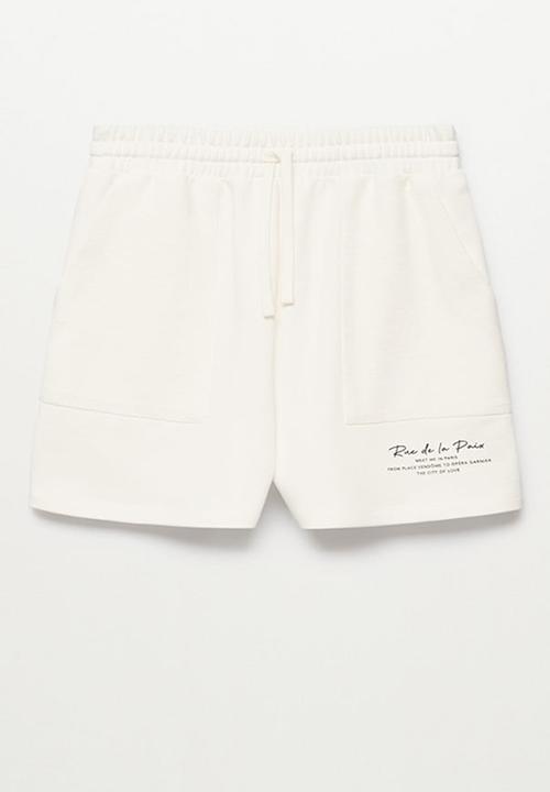 MANGO - Shorts pstlimpo - white
