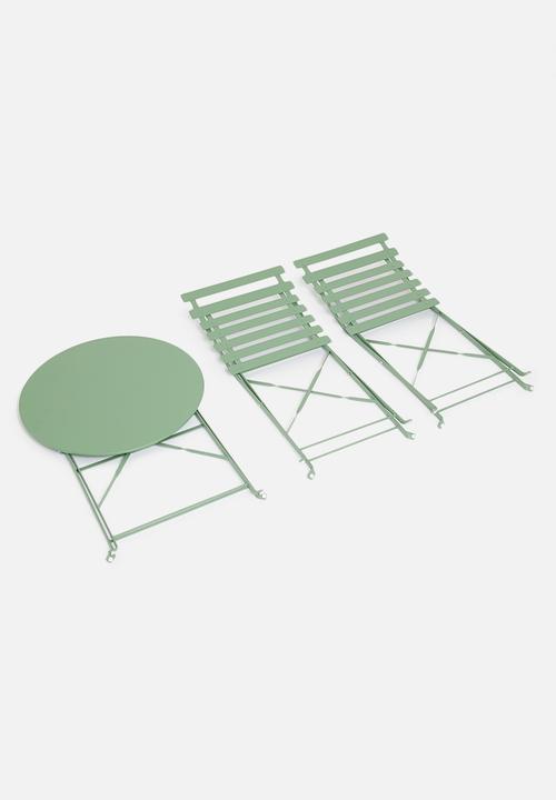 H&S - Garden furniture set - green