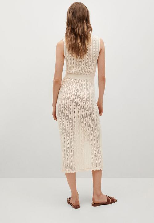 MANGO - Dress ozarks - light beige