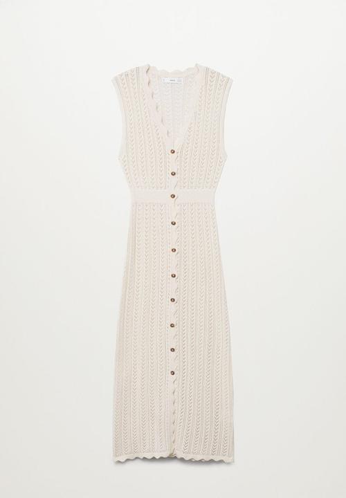 MANGO - Dress ozarks - light beige