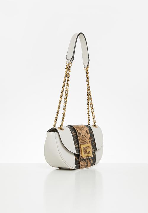 GUESS - Bling convertible xbody flap - stone 