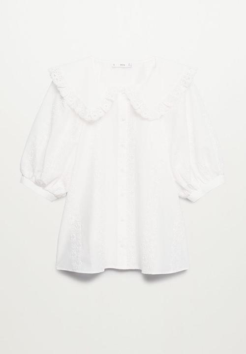 MANGO - Blouse glace - white