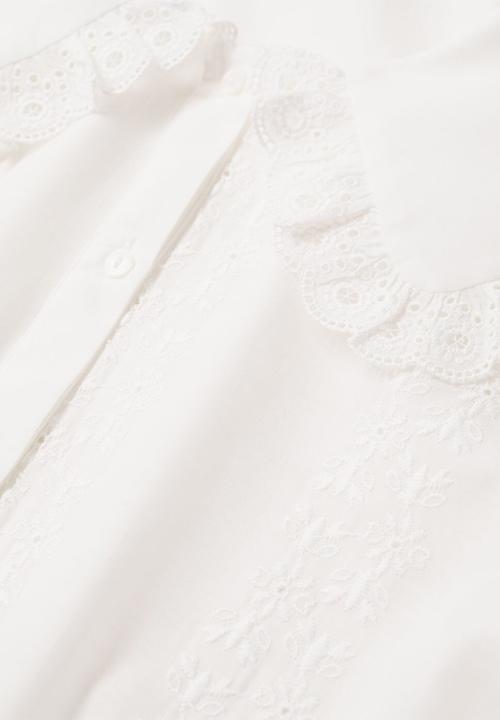 MANGO - Blouse glace - white