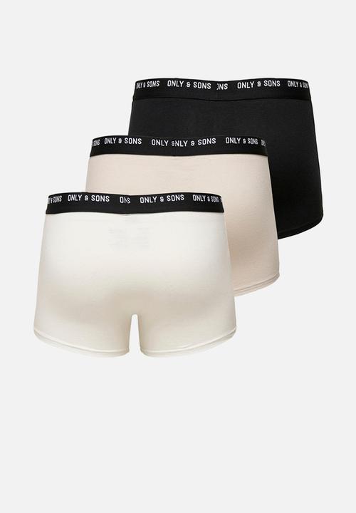 Only & Sons - Onskaiden basic trunk 3-pack