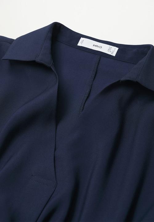 MANGO - Blouse bye-h - navy