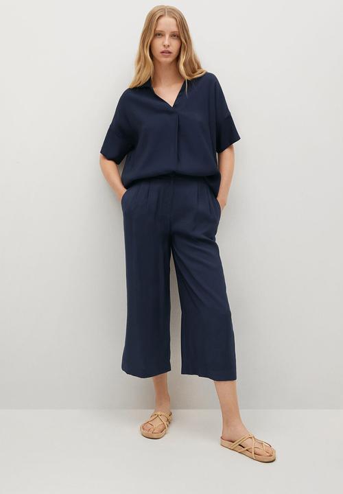MANGO - Blouse bye-h - navy